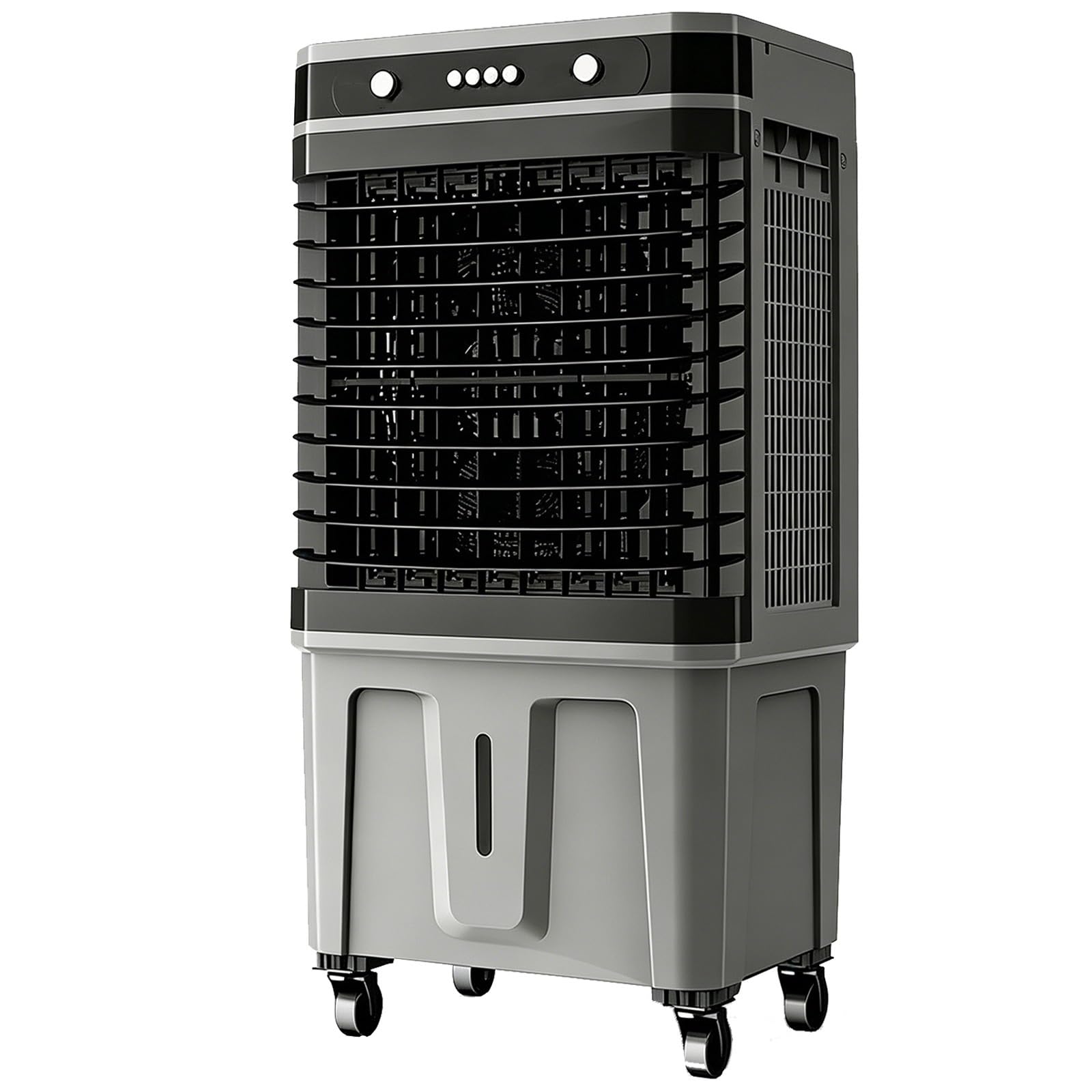 Portable Evaporative Air Cooler Swamp Cooler with 6.6Gal Visible Water Tank 3 Speed Rolling Casters for Home Garage Shop