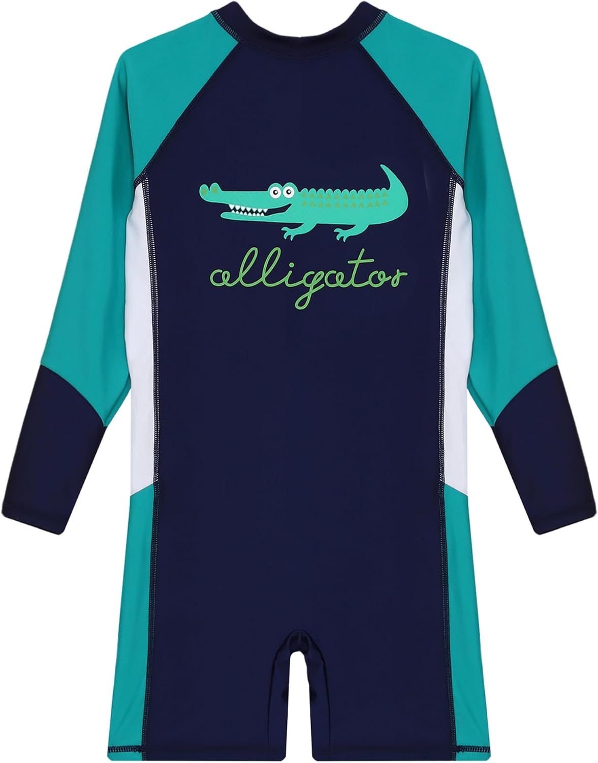 Hansber Kids Boys Crocodile Swimsuit Quickly Dry One Piece Bathing Suit Beach Sports Athletic Swimwear