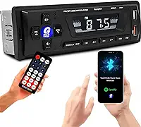 Mp3 Player Som Carro Usb Aux Cartão Sd Rádio Fm com Bluetooth + Controle