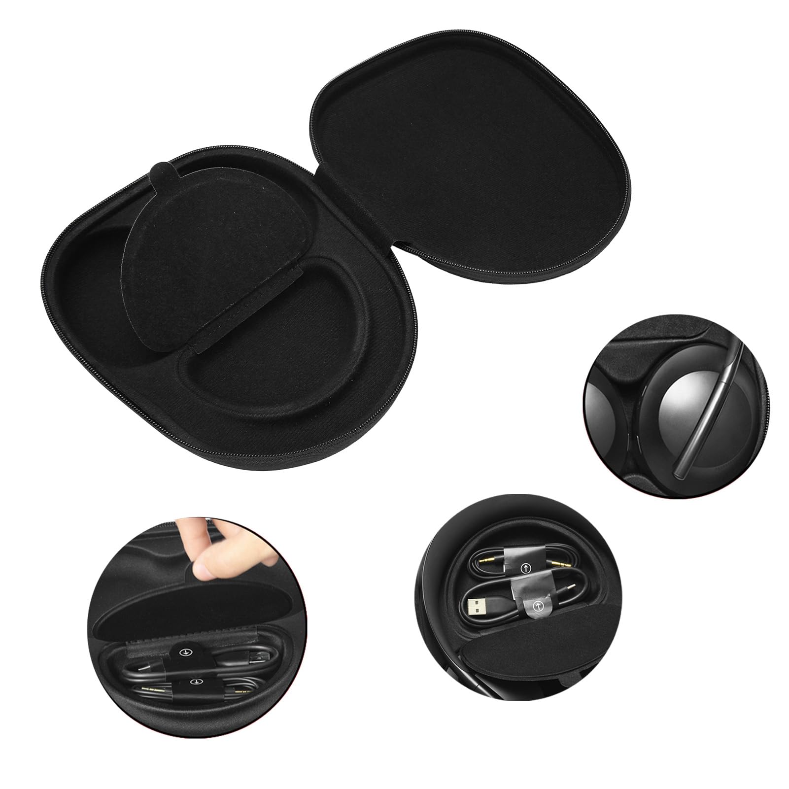 Custodia da Trasporto per Cuffie da Gioco QC35 QCSE AE2I, Soluzione Leggera per Riporre le Cuffie, Materiale PU