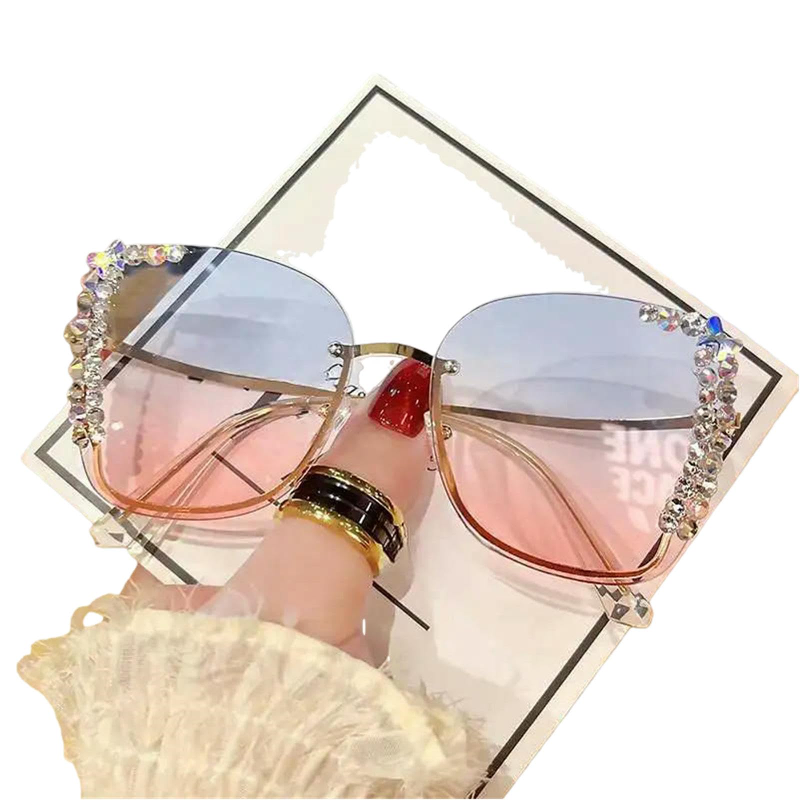 Lunettes de soleil mode pour dames avec monture bicolore 8890shanglanxiafen