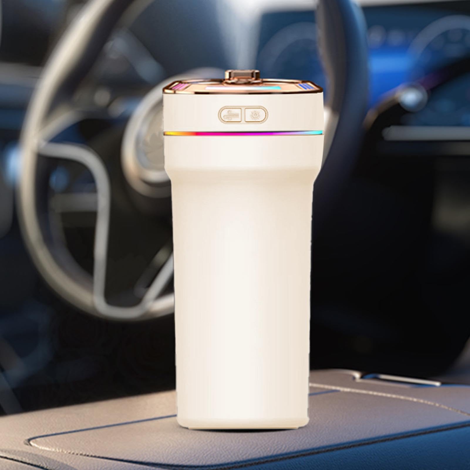 Humidificador Inteligente para Coche, difusor de Niebla fría, humidificador pequeño de Inteligente, ambientador portátil USB Inteligente para vehículo, Coche, habitación y hogar | humidificador pequeño de Inteligente, ambientador portátil USB Inteligente
