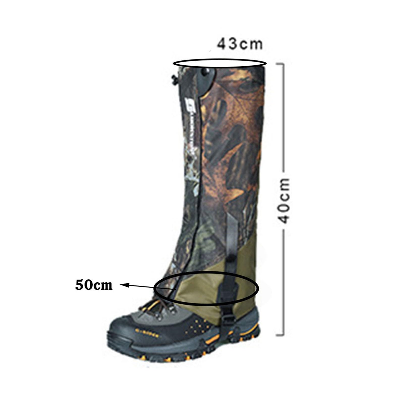 Guêtres de Jambe, guêtres de Raquettes à Neige faciles à Mettre et à enlever Guêtres d'extérieur, adaptées à la randonnée et à l'alpinisme par Mauvais Temps