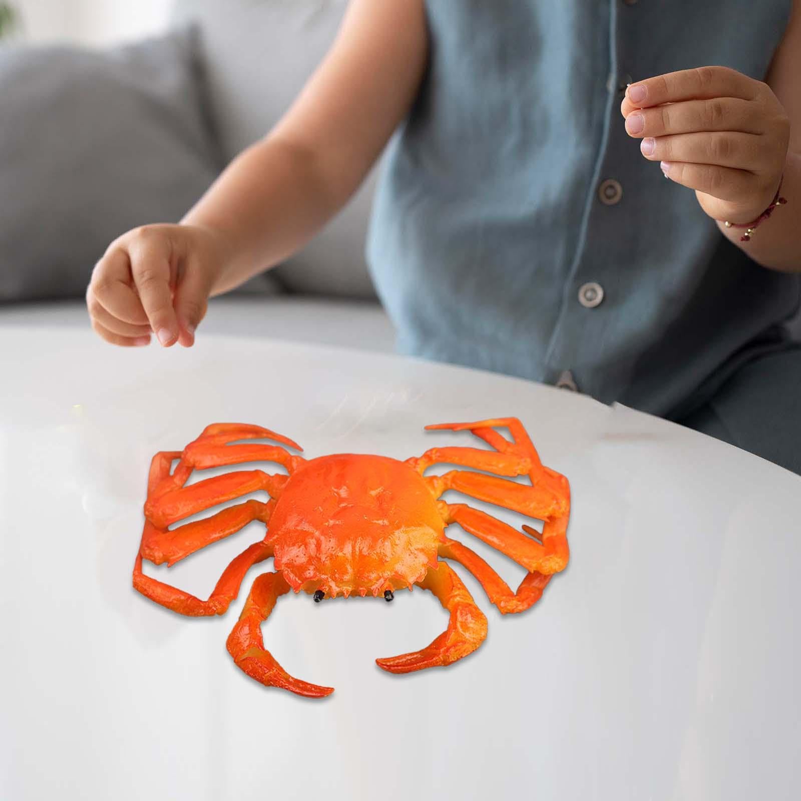 Amazon | Almencla カニの置物、海洋動物モデルフィギュア 