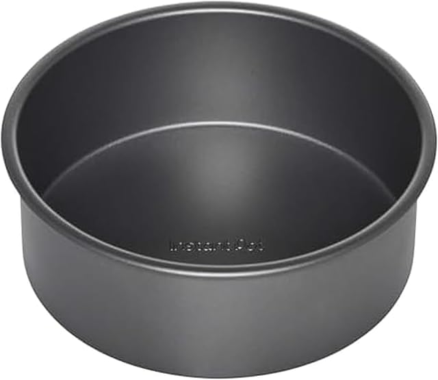 Instant Pot Official Round Cake Pan, 7.7-Inch, Gray - Nonstick, Heavy-Duty, Oven Safe, Ideal for Baking, Cooking, Storing - Compatible with 6-Quart & 8-Quart Cookers, Vortex Air Fryer, Duo Crisp