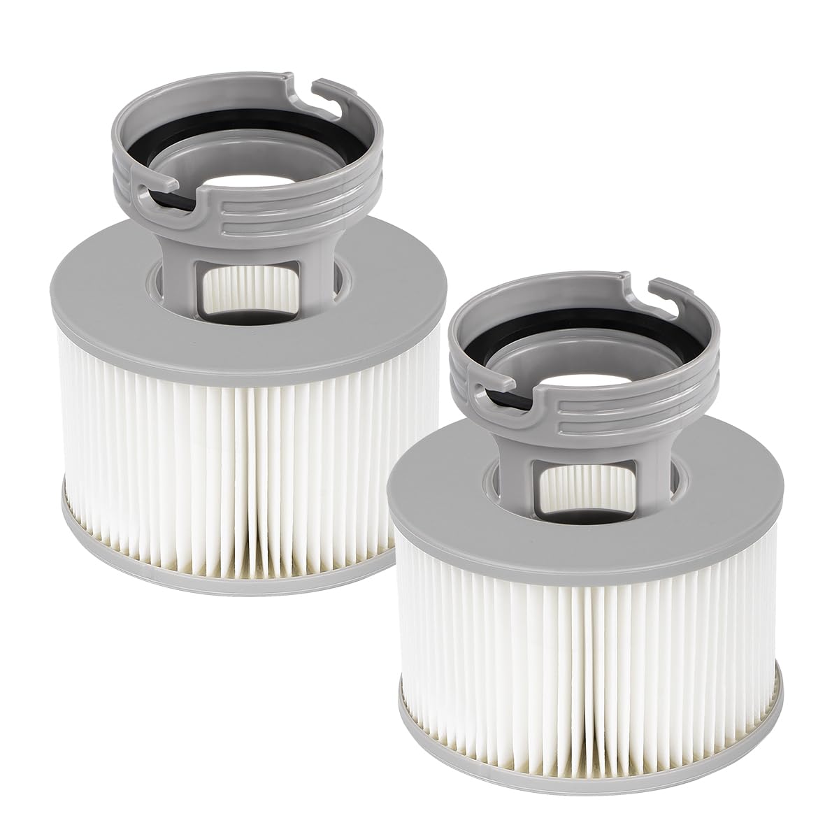 YanBan 2 zestawy filtrów do wanny z hydromasażem + adapter wkręcany do MSpa, ulepszona wersja pompy wkładu filtracyjnego odpowiednia dla MSPA wszystkich obecnych wann z hydromasażem