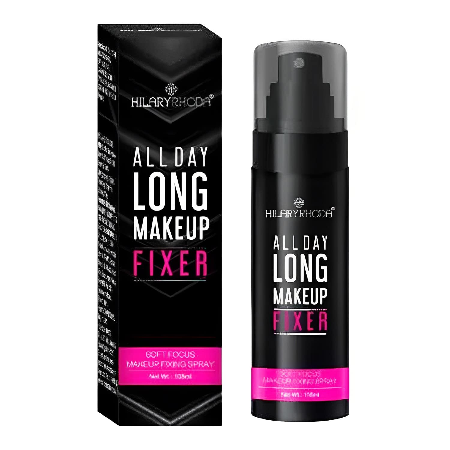 Hilary Rhoda All Day Long Makeup Fixer with Free INSHINE HD Eyebrow Pencil 2 in 1 Waterproof & Highly Pigmented (Black)