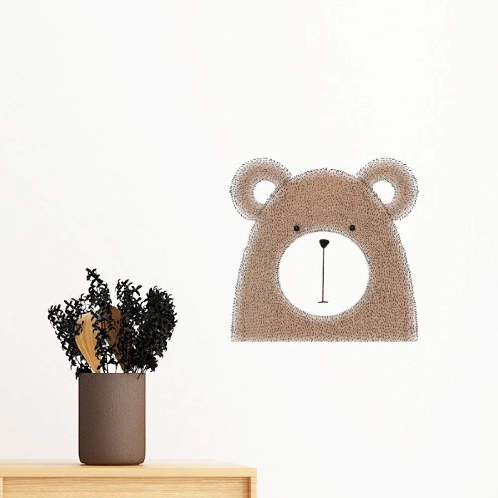 Sticker amovible animal patapouf 30cm pour papier peint de chambre