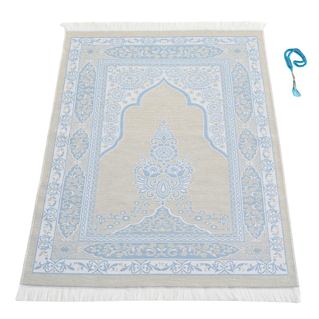 Tapis de prière musulman avec Tasbih, tapis mat portable pour l'Islam