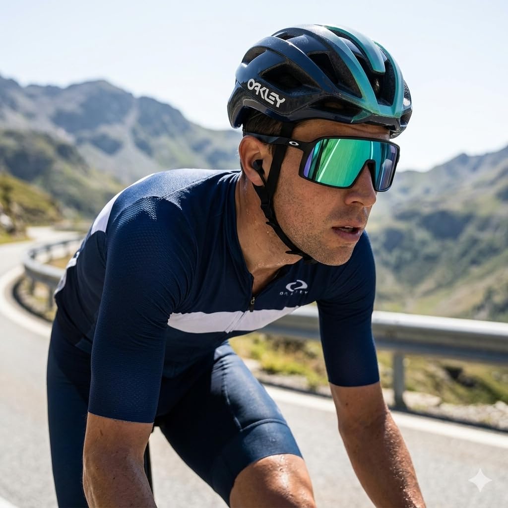 Lentes de Recambio Compatible con Oakley Sutro S, Color Verde Zafiro