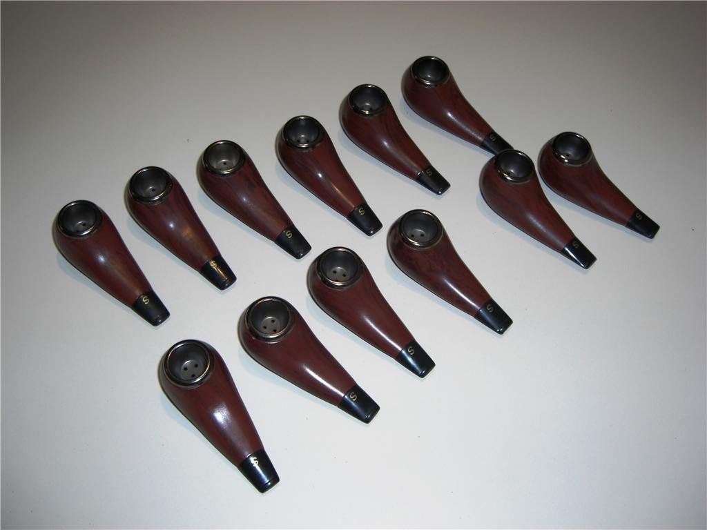 12 Pieces Durable Mini Tobacco Smoking Pipes Comes with