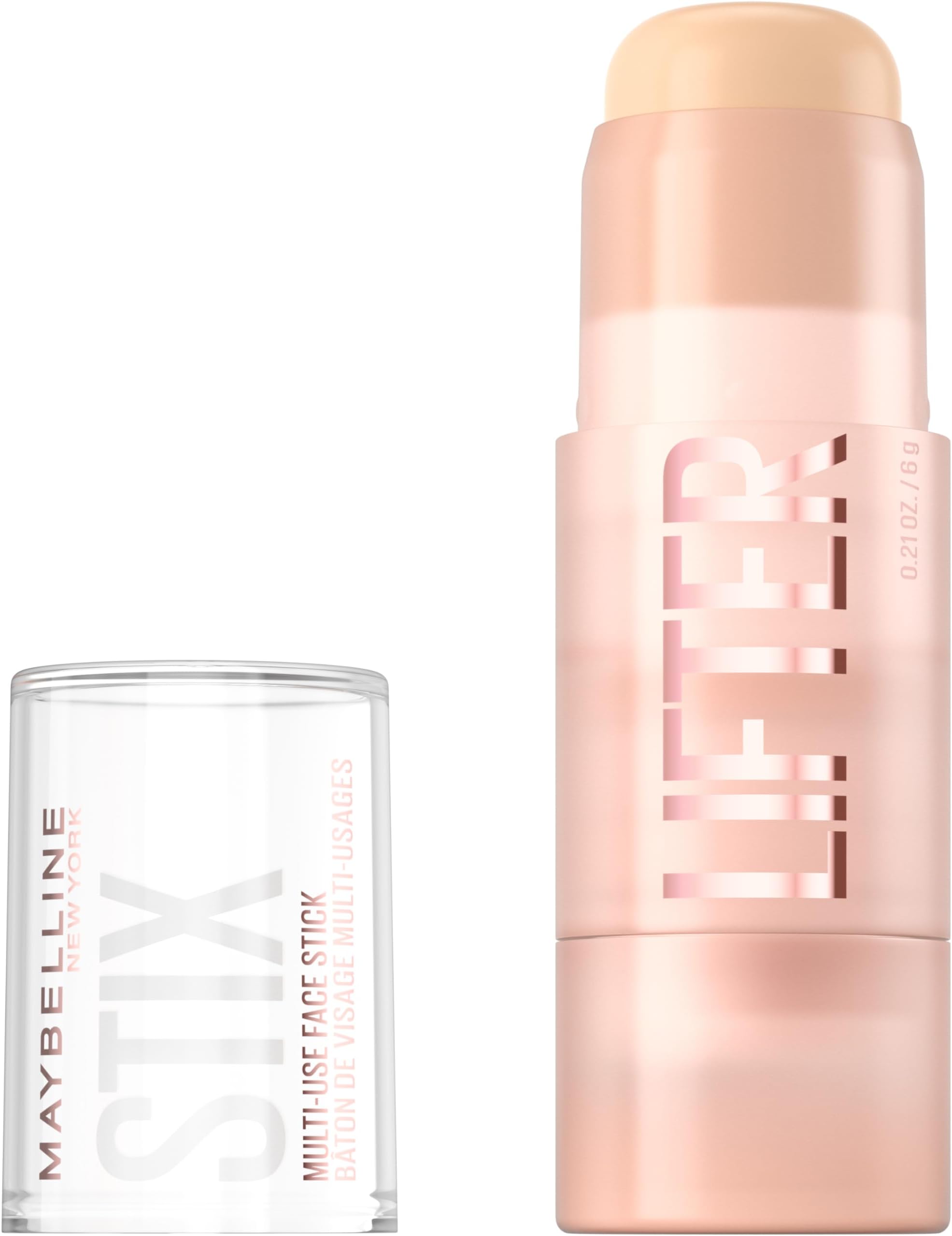 Lifter Stix Multi-Use Face Stick - Contour, Bronzer, Concealer and Foundation Stick, All-In-One Creamy Face Makeup with Cranberry Seed Oil, 05, 1 Count