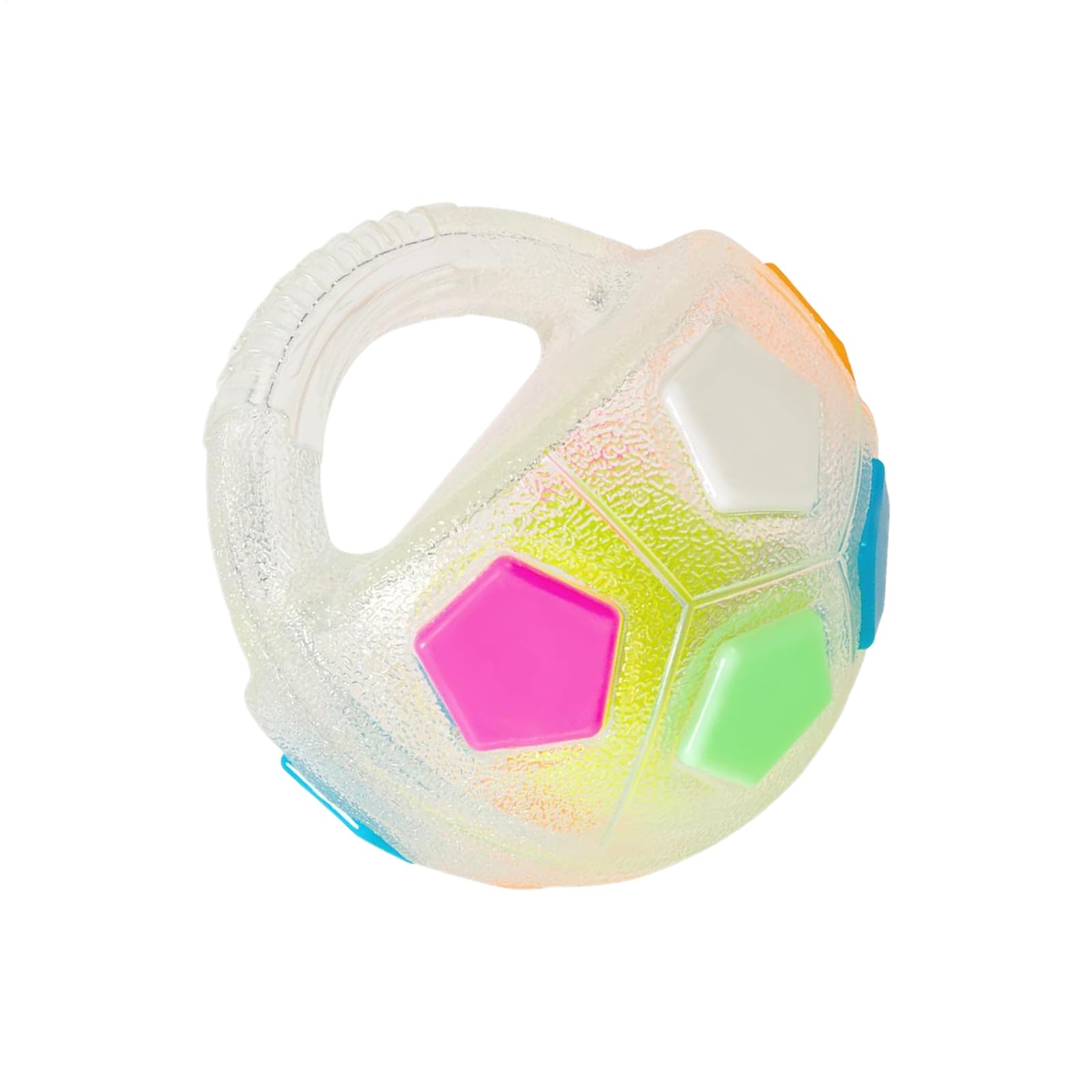 ETUCYNG Ball for dogs, for throwing, fetching and playing with handle design, calming ball for dogs, for outdoor playtime, walks and promoting