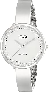 ساعة عصرية F669J211Y للنساء من كيو اند كيو, فضي
