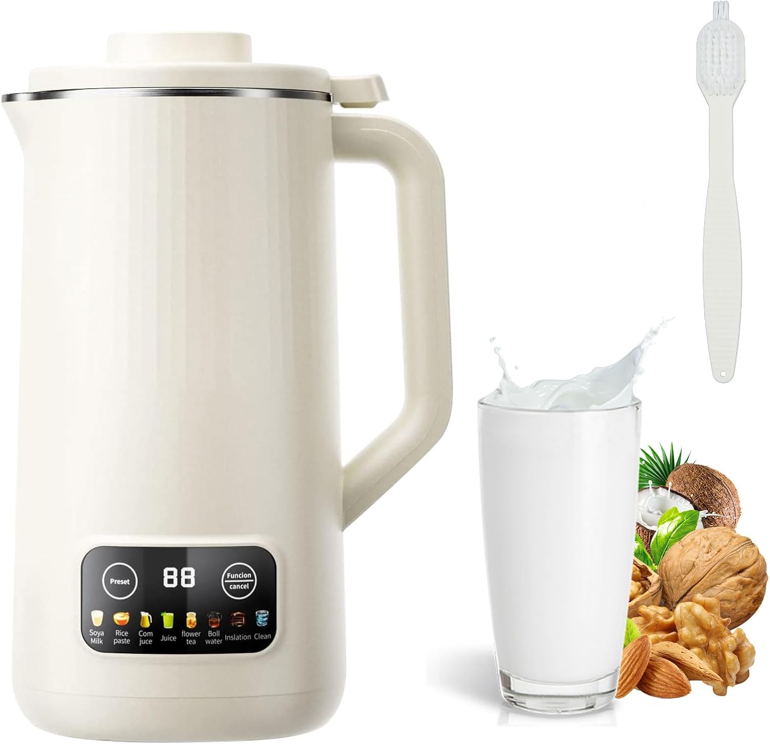 Plant Milk Maker, Soy Milk Maker 500Ml/600Ml Nut Milk Maker Machine