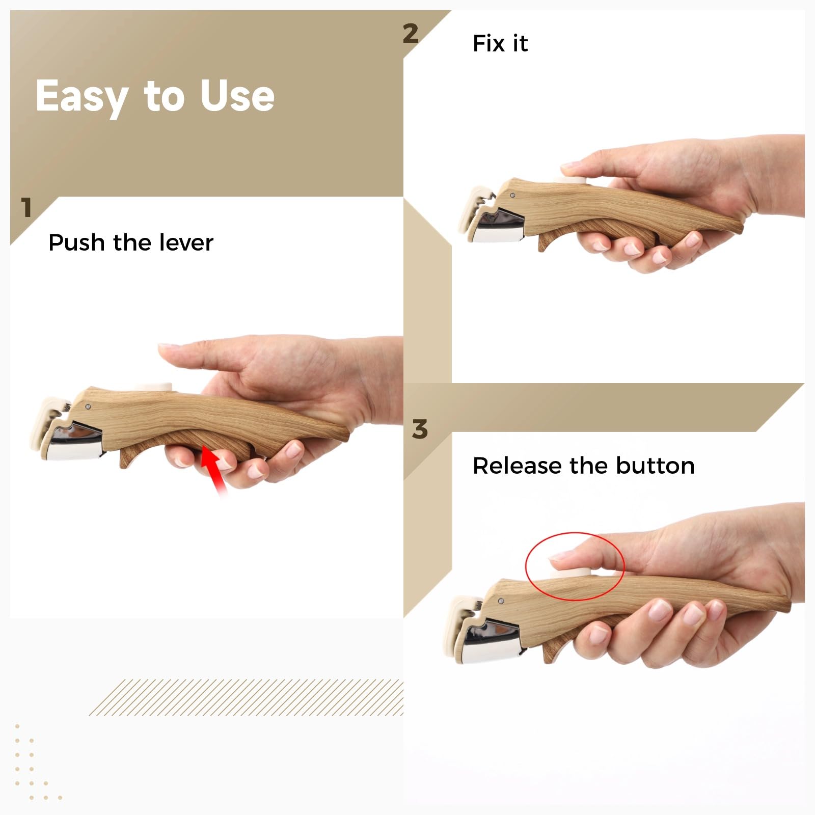 2 Stk. Abnehmbarer Griff für Töpfe und Pfannen, Ersatzgriff für die Küche, 17,5 cm Universal-Kochgeschirrgriffe mit hitzefestem Griff, passend für viele Töpfe und Pfannen, mit Holzoptik