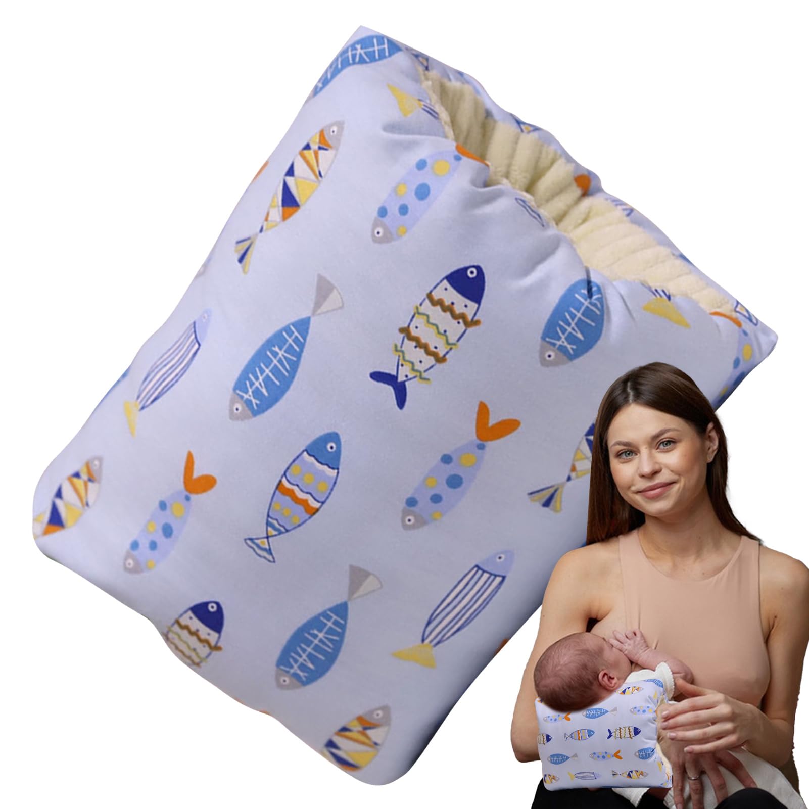 Shurzzesj Nursing Arm Pillow,Cradle Nursing Arm Pillow - Soft and Washable Pillow with Arm for Travel, Kids and Newborns