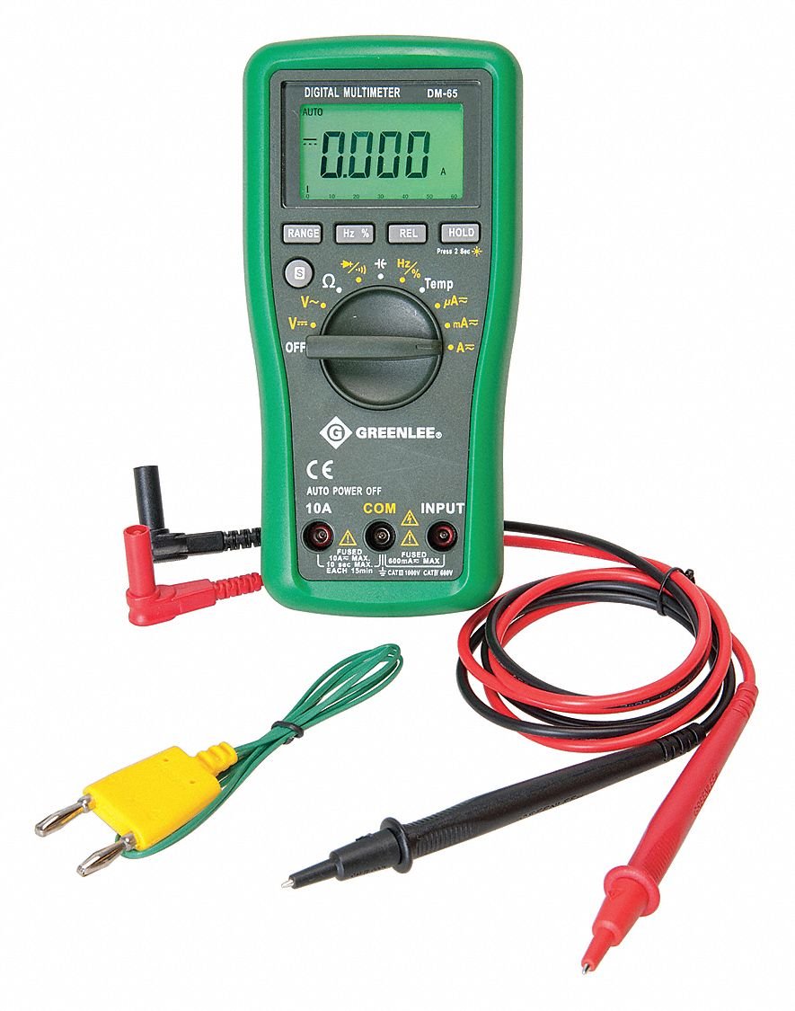 GREENLEE (R) DM-65 Full Size - General Features Digital Multimeter, Instrument Counts: 6000