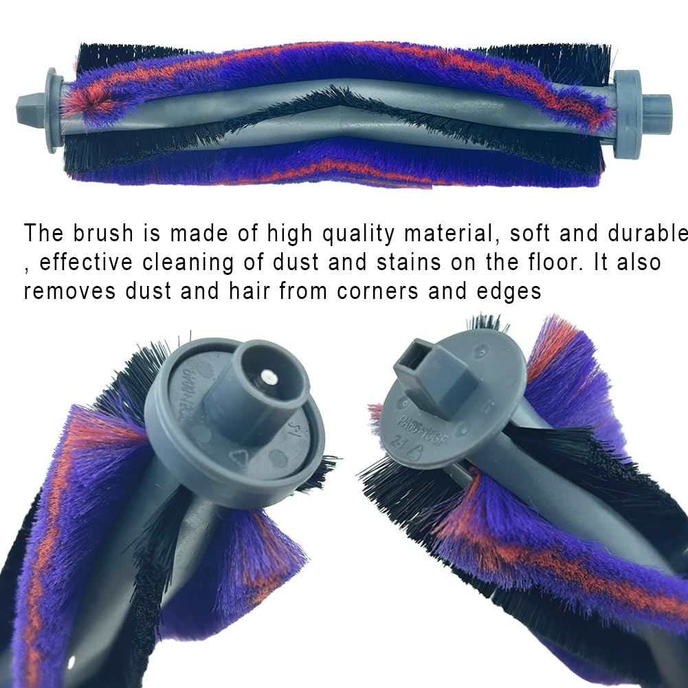 Kit Ricambi Aspirapolvere Robot - 1 Spazzola Principale, 4 Laterali, 2 Filtri HEPA, 4 Panni Per Eureka NERE10s/Obode A8/Midea M9