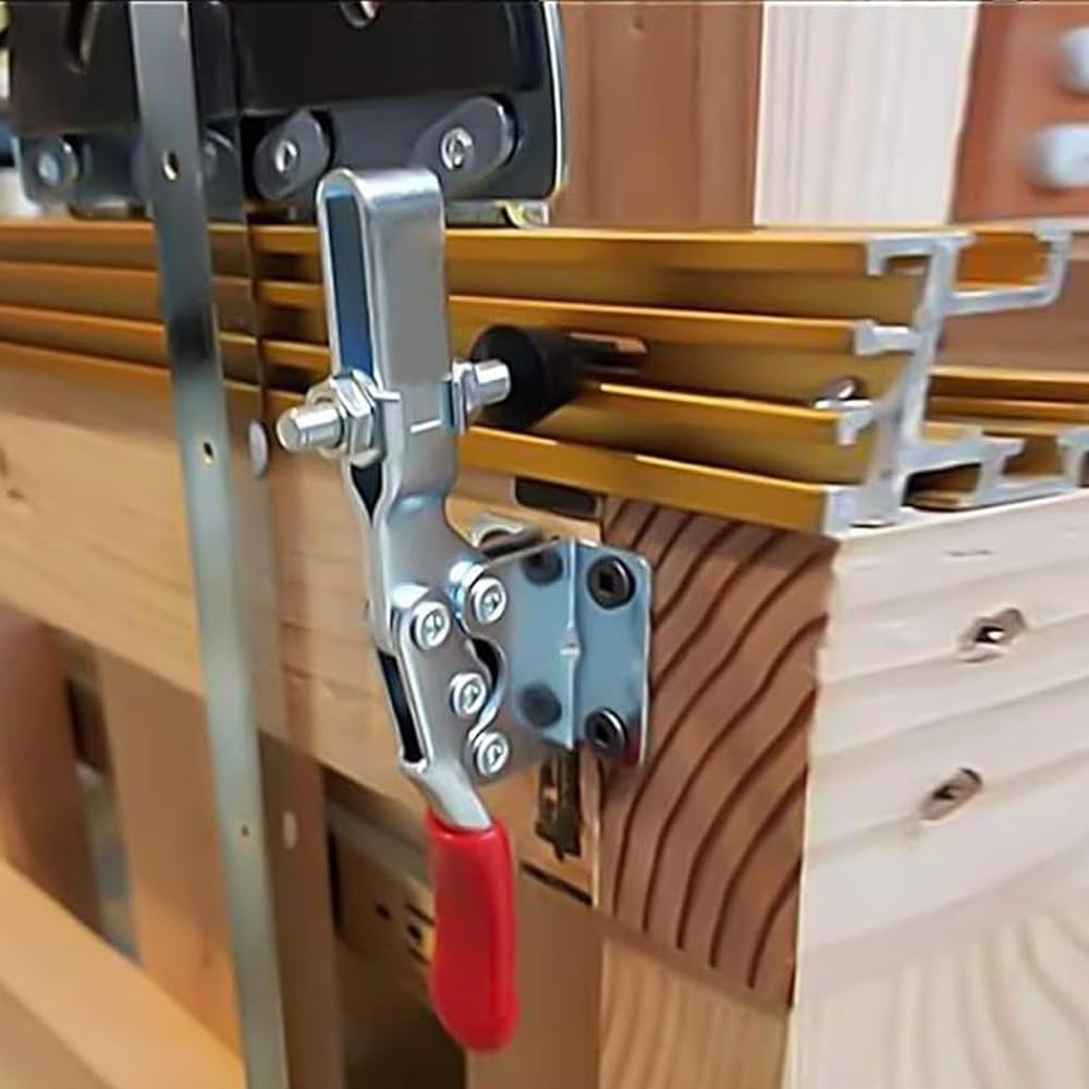 GH-201-B, 5 sztuk napinaczy do dźwigni kolanowej, szybkomocujący, 90 kg, pionowy napinacz do dźwigni kolanowej, Quick Release Clamp do pracy maszynowej, stolarki, spawania