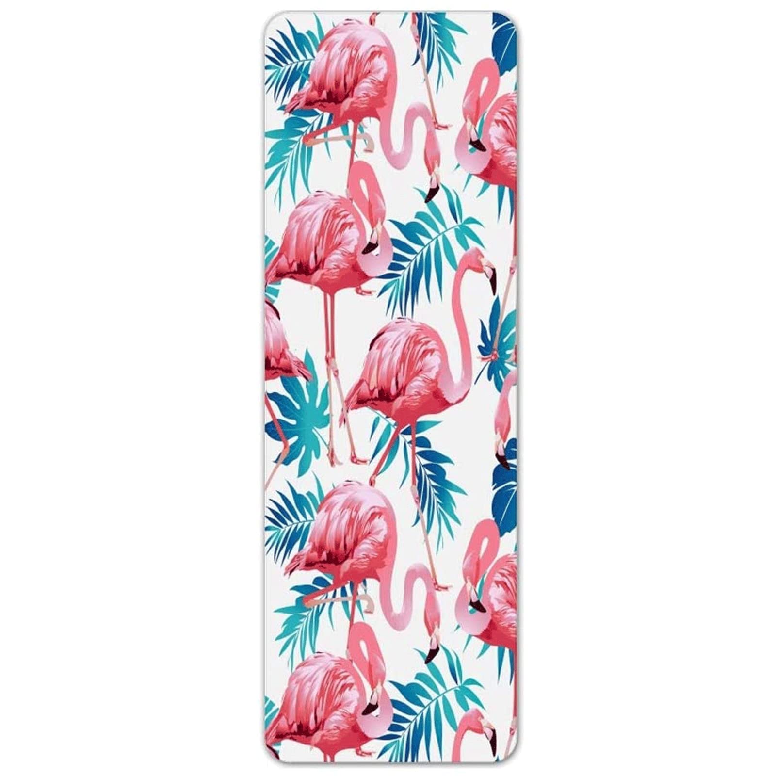 Habiba Lekka kreatywna mata do jogi flaminga, dwustronna stabilna antypoślizgowa miękka wygodna mata do ćwiczeń, przenośna mata treningowa odporna na rozdarcia mata prezent