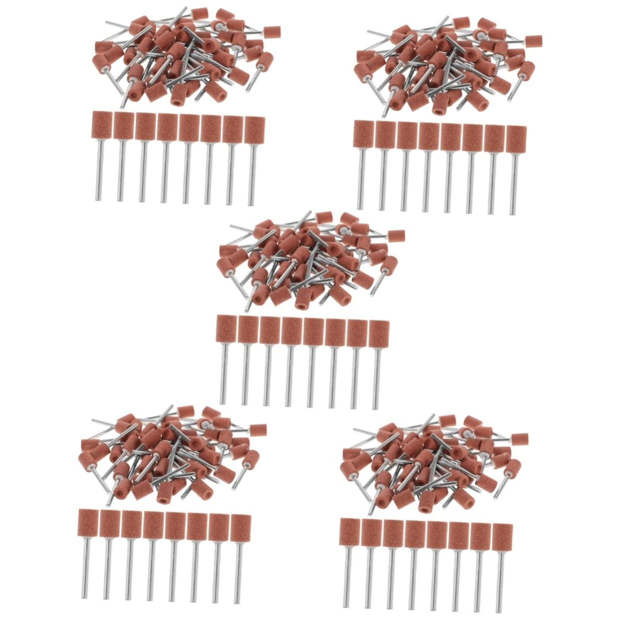 Gatuida 250pièces Outils De Meulage Pierre Mèches Abrasives Cylindriques Pour Outils Rotatifs Accessoires De Polissage
