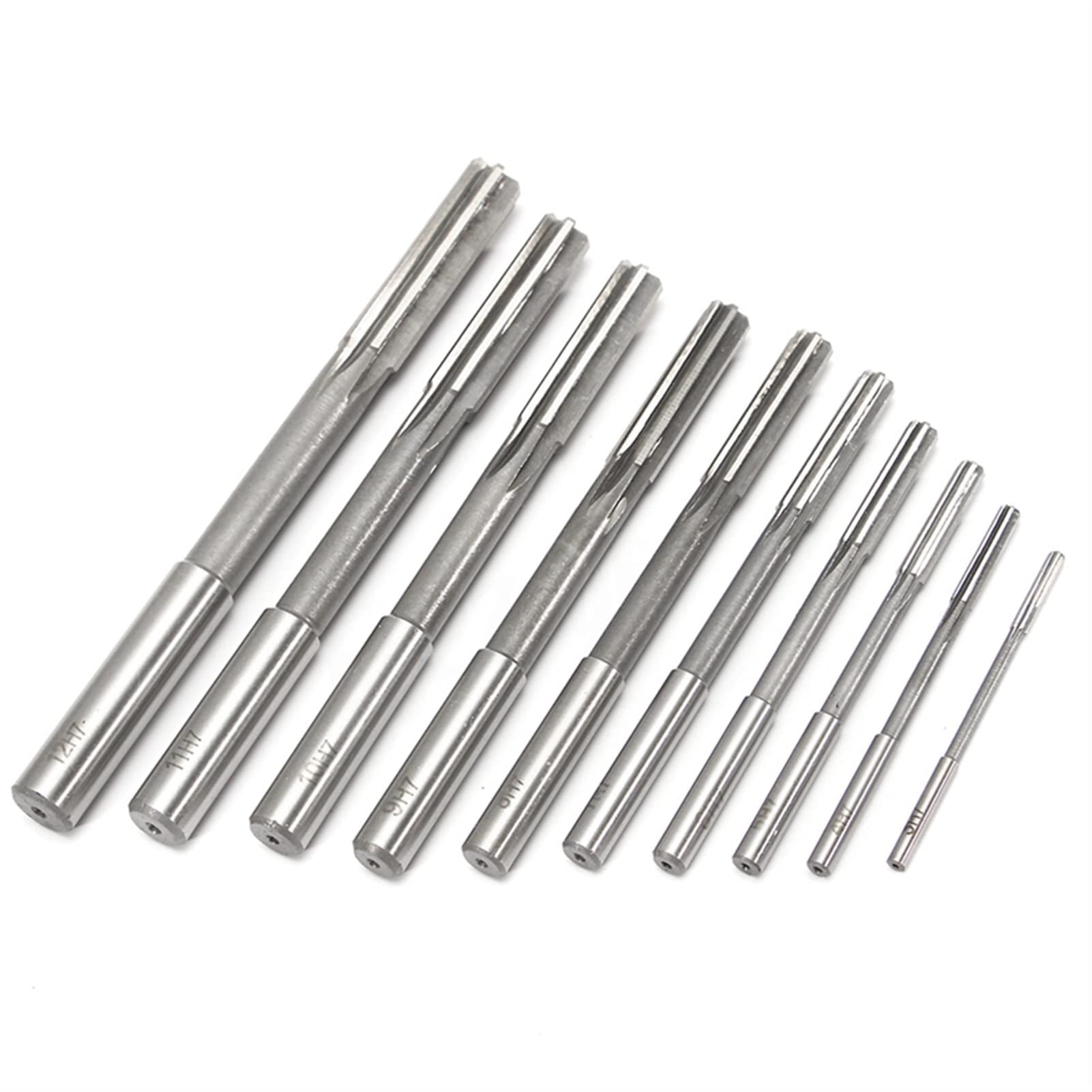 Uchwyt tokarski, 10 sztuk Proste Shank Frezarki Rozwiertak Ustaw Precyzyjna maszyna Cutter Tool 3/4/5/6/7/9/9/10/11/12 mm