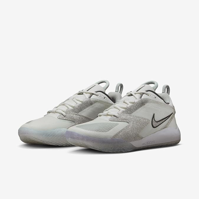 Nike HyperAce 3 SE Volleyball Shoes (Summit White/Pure Platinum/Metallic Silver) Size 4