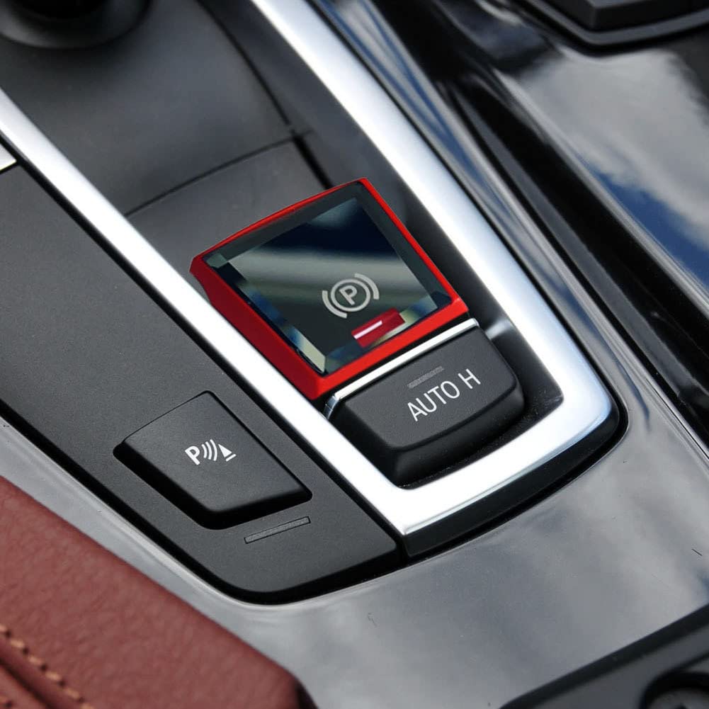 Crystal Style Car Parking Brake P AUTO H Button Switch Cover for BMW 5/6/7 Series X3 X4 F10 F11 F18 F06 F12 F13 F25 F26 2009-2013 Auto Accessories