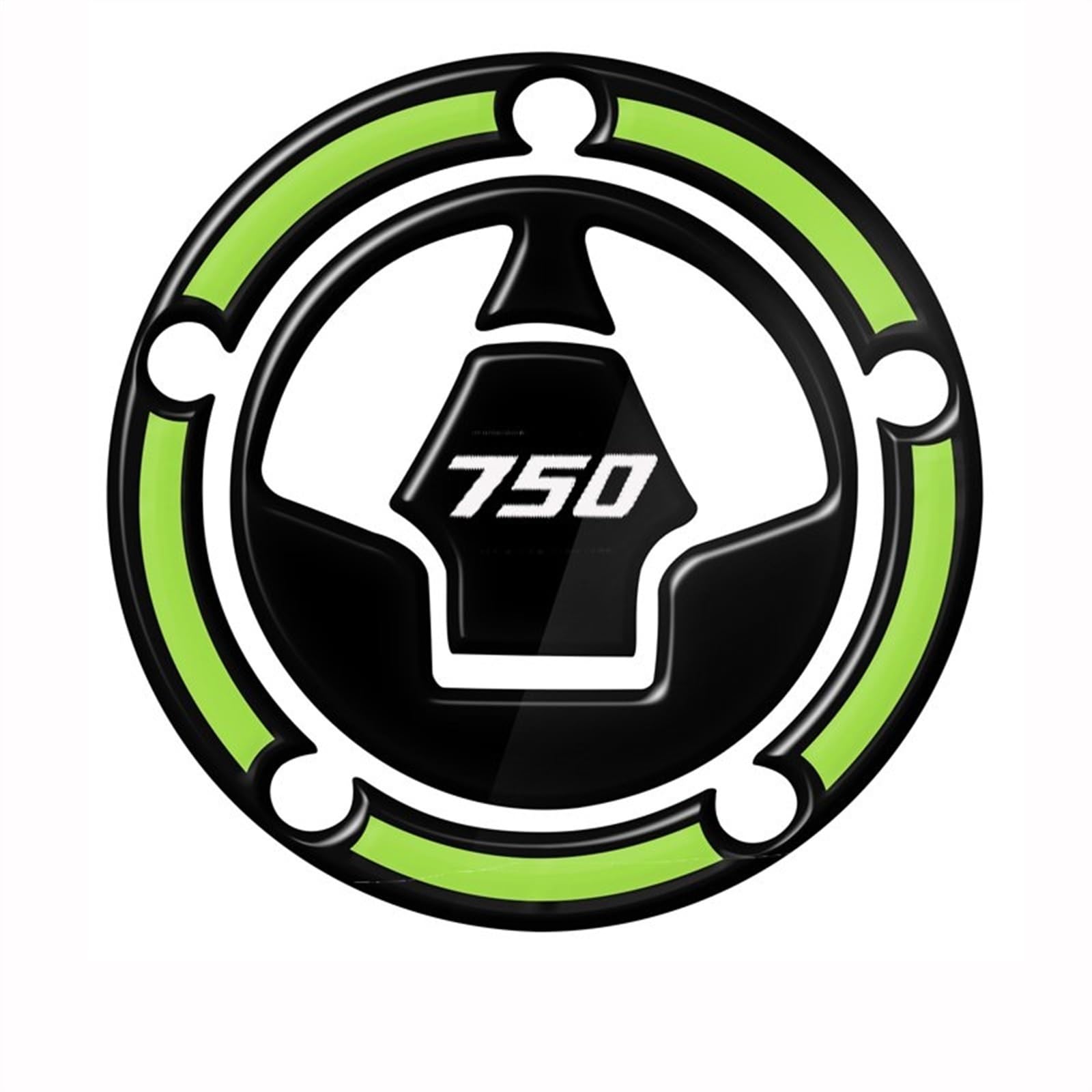 Ysdsls Color3 Motorcycle Sticker Decal Emblem Tank Pad Gas Cap Protector Cover For Kawasaki For Z 750(Color3)
