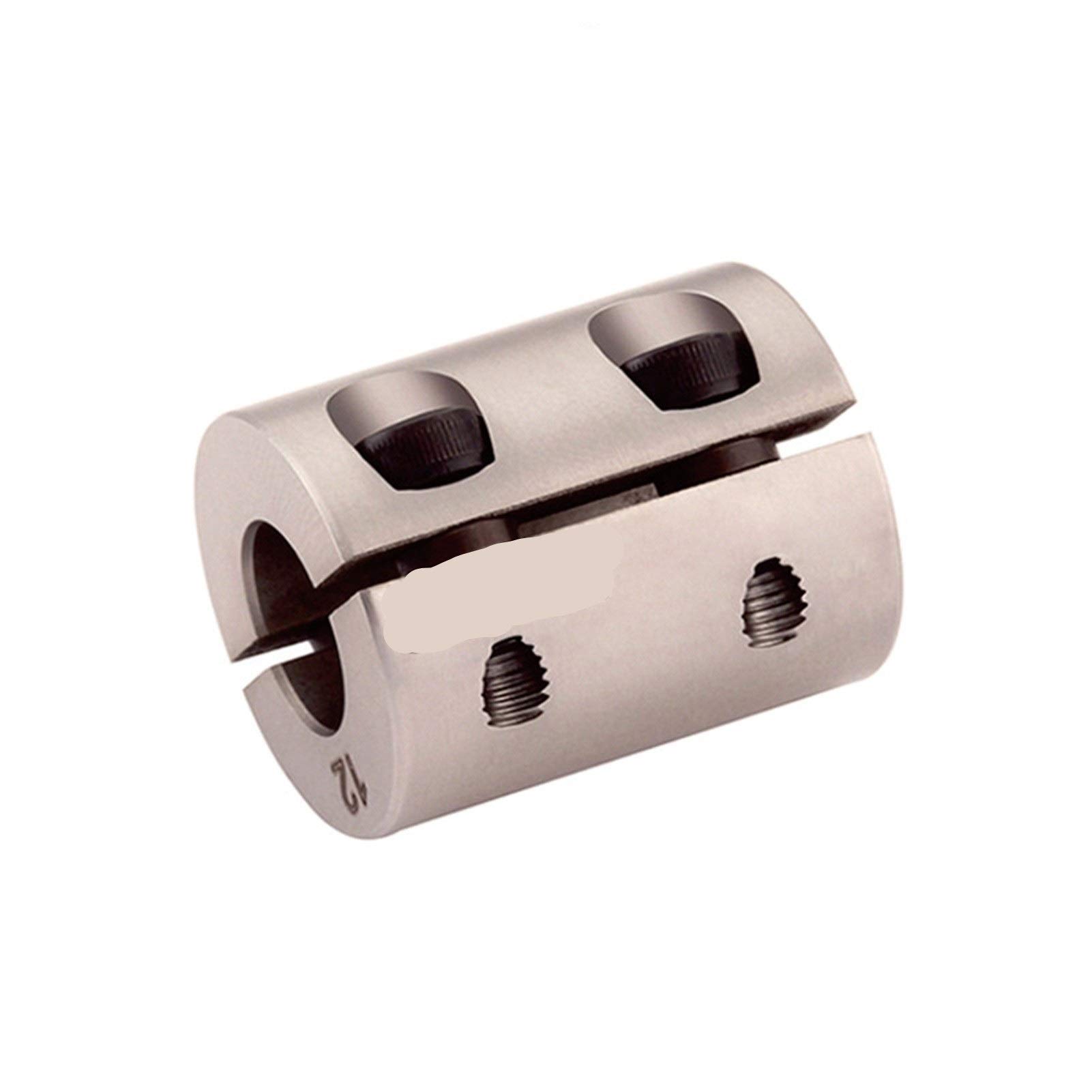 SUOFEILAIMU-PHONE CASE Metal Coupler Shaft Coupling Stainless High Rigidity Clamp D40 L44mm Not Jaw Spider Flexible (Inner Diameter : 9x12)