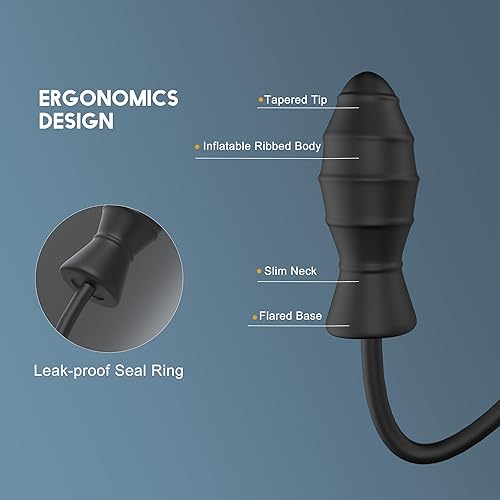 Miniatura 5 de Tapón anal inflable de silicona expandible.