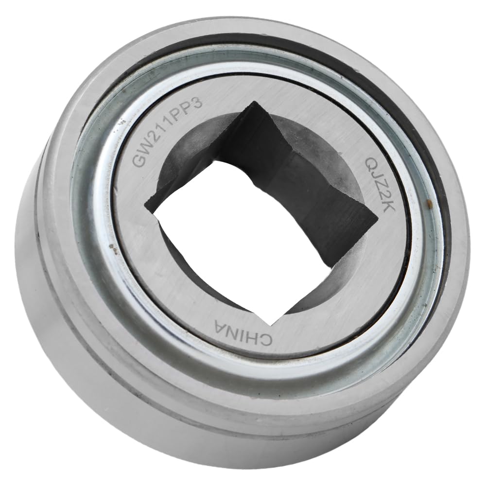 [2-Pack] GW211PP3, DC211TTR3, 7AS11-1-1/2D1 - Agricultural Heavy Duty Disc Harrow Bearing - Square Inner Diameter: 1.5 in - Outer Diameter: 3.937 in - Re-Lubricable with Oil Hole