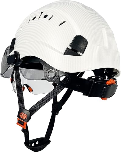 Miniatura 6 de Cascos De Construcción Casco de Seguridad con Visera 6 Puntos Ajustable Suspensión ANSI Z89.1 Tipo I Clase C Hardhats, Cascos De Construcción