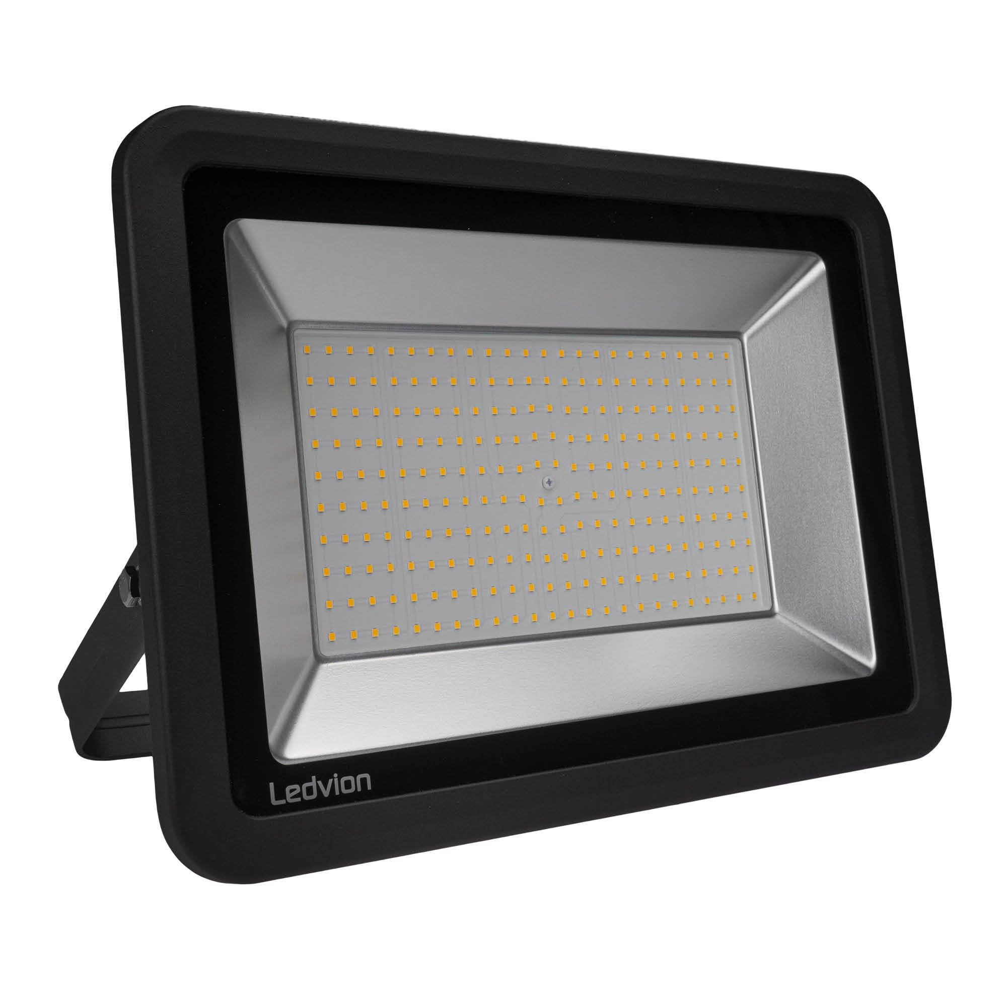 Ledvion - LED Floodlight, 200 Watt, LED Floodlight, 4000K, 17000 Lumens, IP65 Waterproof, Incl. Quick Connector