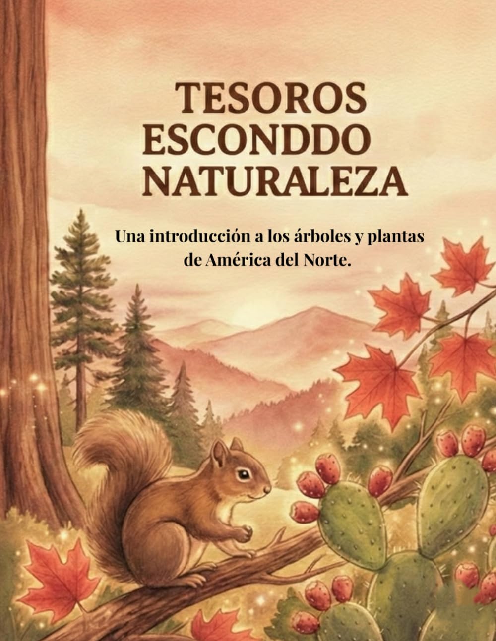 Tesoros Escondidos de la Naturaleza.: Una introducción a los árboles y plantas de América del Norte. (Lara Miles’ Nature Wonders.)