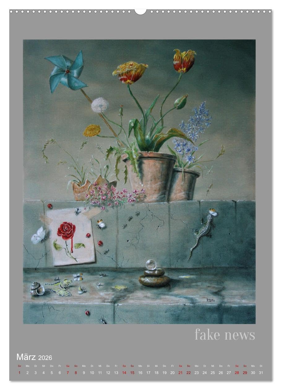 ART der Betrachtung (Wandkalender 2026 DIN A2 hoch), CALVENDO Monatskalender: Stillleben von Reinhold Lilie (CALVENDO Kunst)