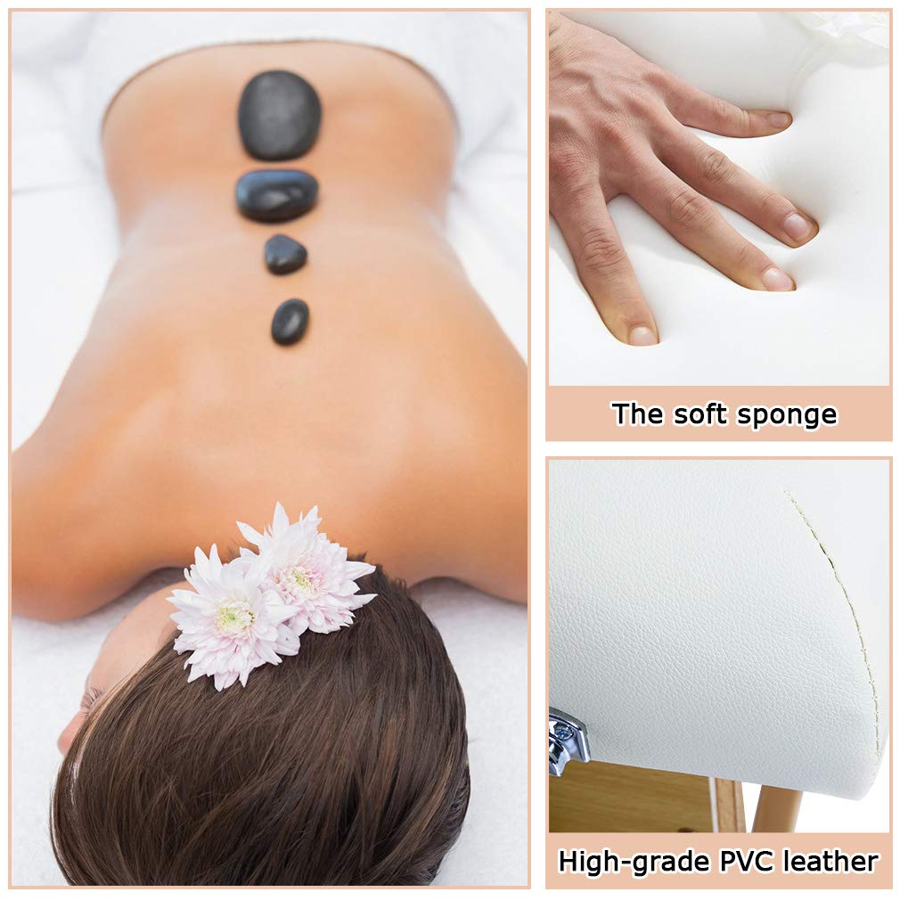 BestMassage Portable Folding Massage Table with Adjustable Height