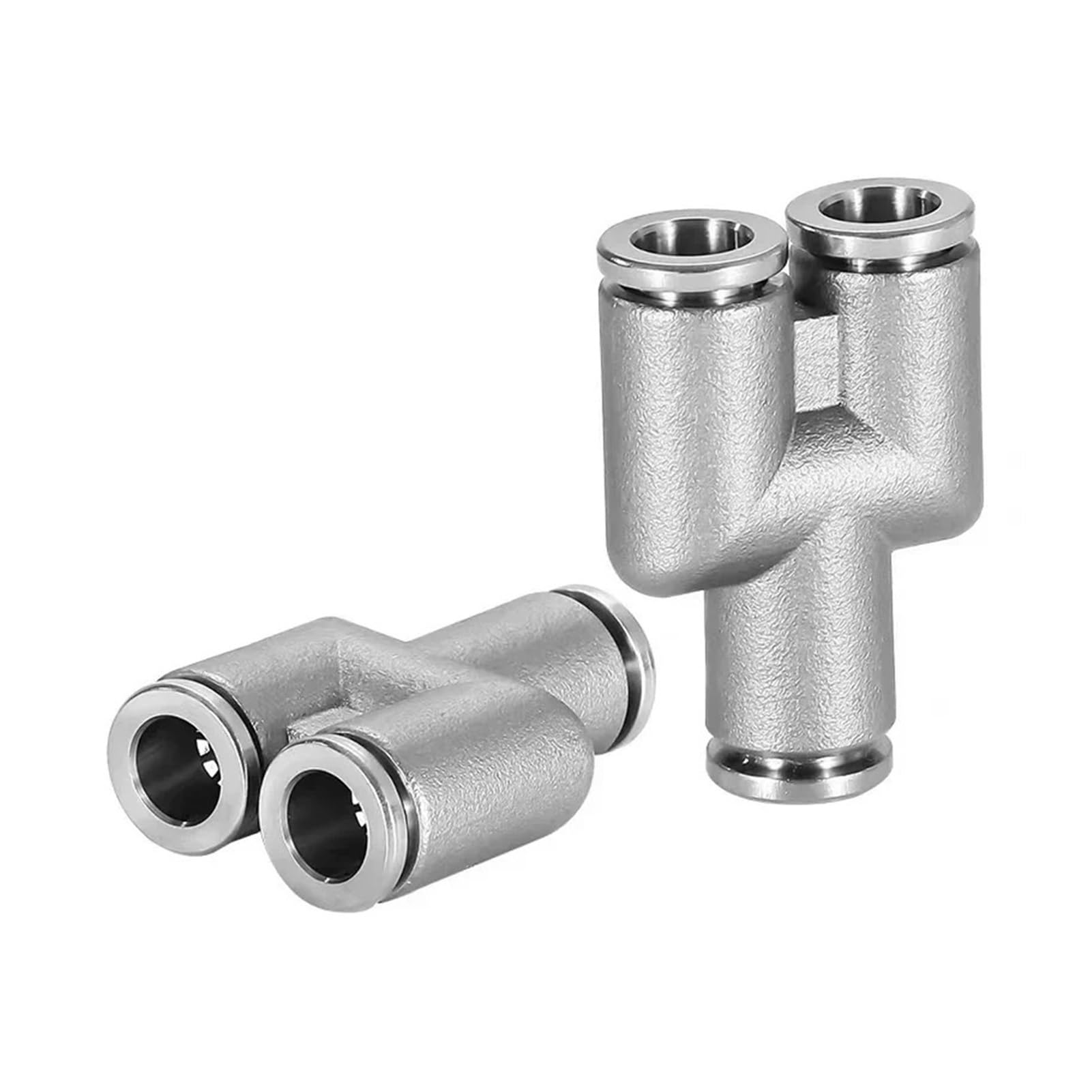 10 pezzi PU PV PE PY 4 6 8 10 12 mm in metallo raccordo rapido pneumatico a pressione raccordo tubo aria in acciaio inossidabile 304(PU-8,10 Pcs)