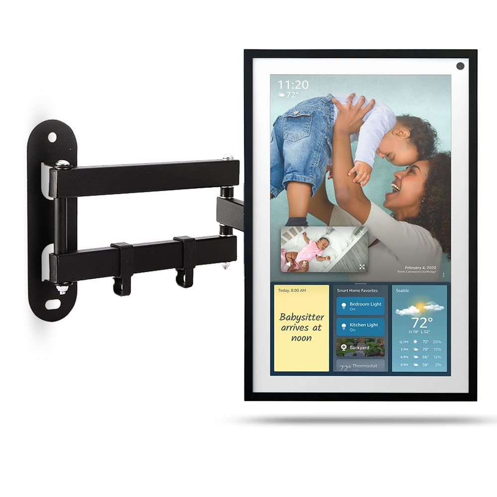 Wall Mount for Show 15, Swivel and Tilt Mounting Bracket for 15.6” Smart Display, Solid Stainless Steel Material, Easy Setup.