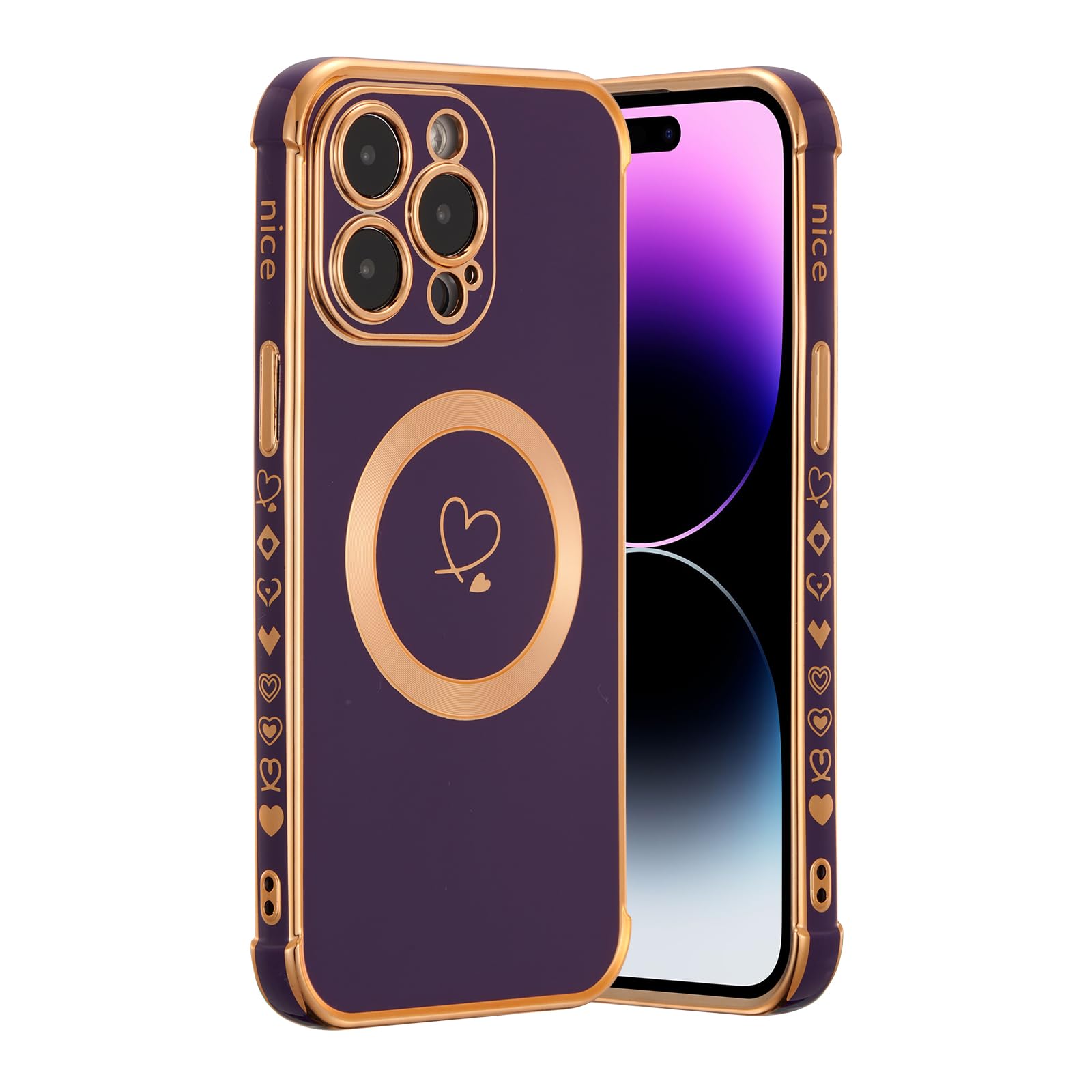 iPhone15pro ケース ハートデザイン マグセーフ対応 Amazon.co.jp: ZTOFERA iPhone 15 Pro Max 用 ケース MagSafe