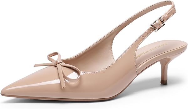 DREAM PAIRS Damen-Pumps mit geschlossener Zehenpartie,Size 37,Nackt,SDPU26004W