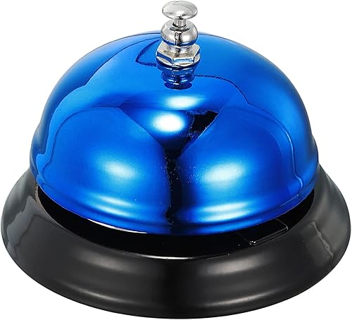 uxcell Campana de escritorio, 3.346 in (3.35 pulgadas) para restaurantes, servicio, azul