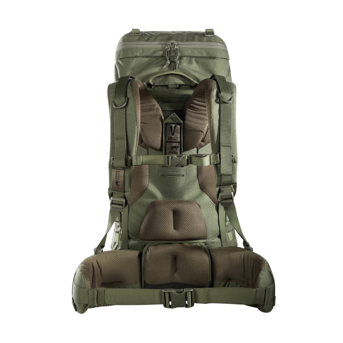 Tasmanian Tiger TT Base Pack 52 Sac à dos modulaire extensible Volume 52 l à 65 l Sac à dos de trekking avec système Molle et ceinture ventrale amovible