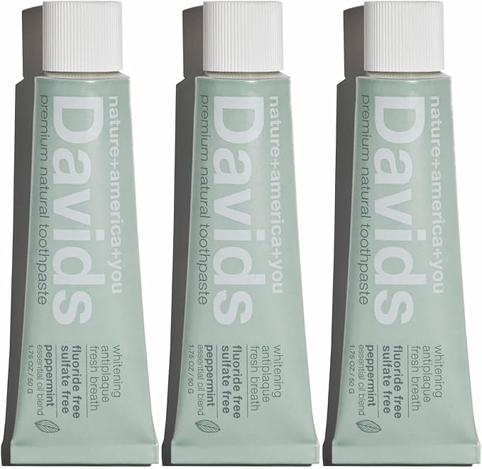 Davids Toothpaste for Teeth Whitening, Peppermint