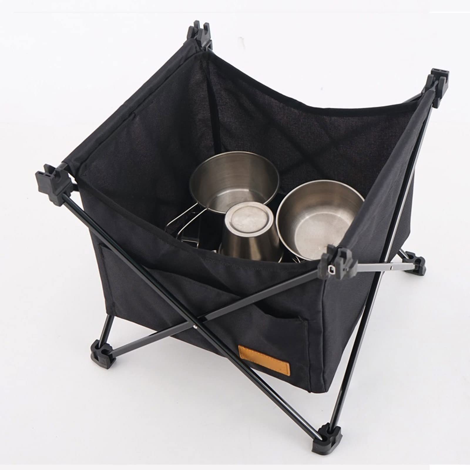 Mesa de camping plegable con bolsa de almacenamiento, mesa de picnic de aluminio ligera, portátil y plegable para barbacoas al aire libre, viajes y aventuras de camping