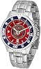 SunTime Mens US Marines Competitor Watch - 20mm Stainless Steel Band, Color Dial and Bezel