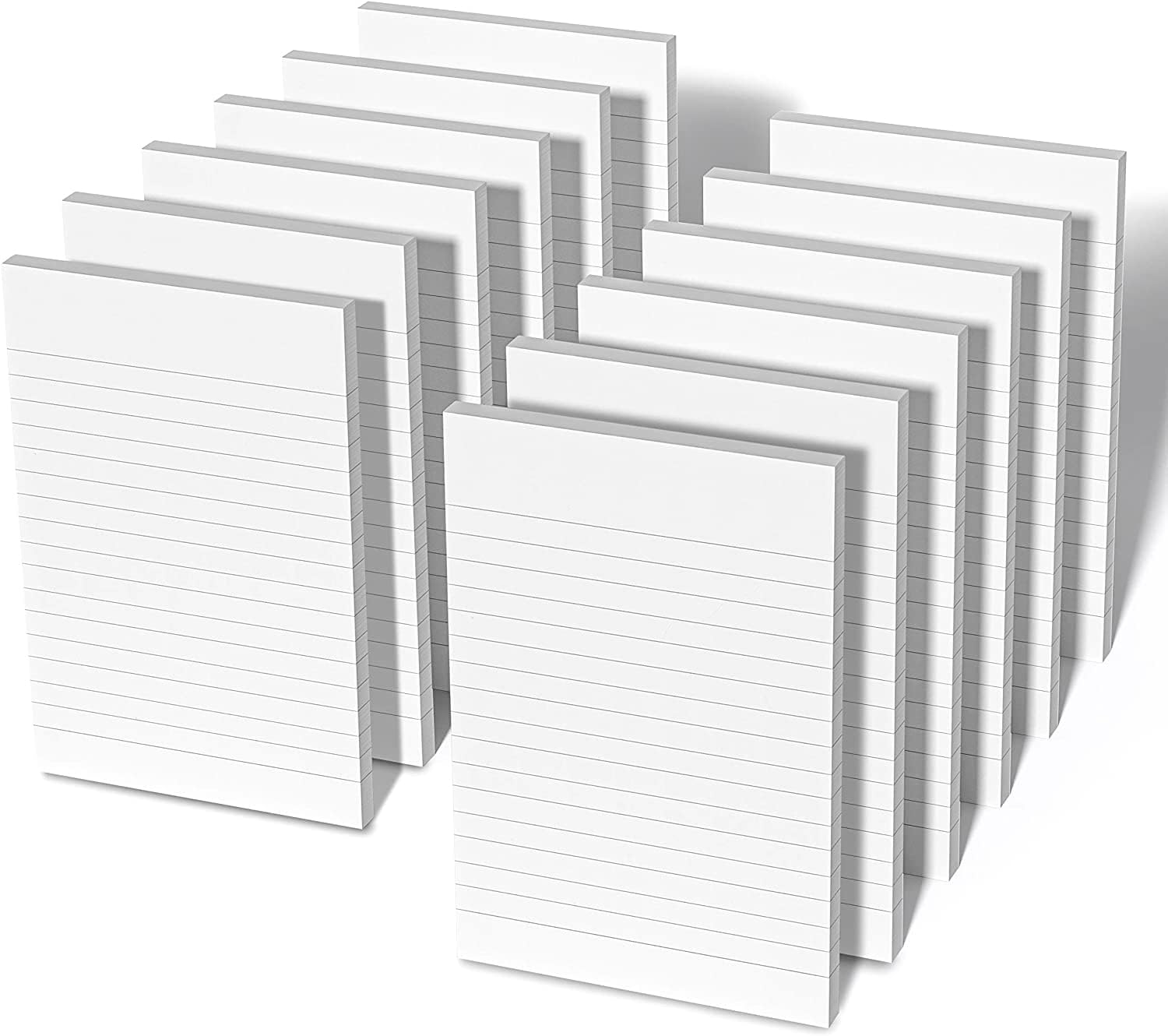 Memo Pads 12 Pack College Ruled Notebook A6 Memo Pads 50 Sheets