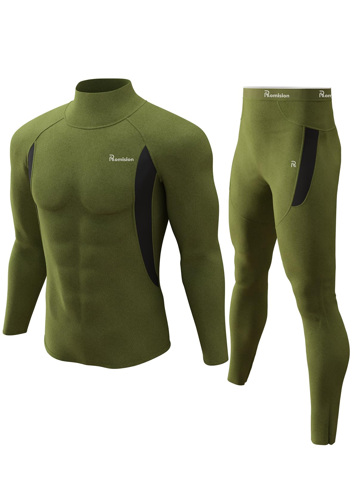 Thermal Underwear for Men Long Johns Fleece Lined Hunting Gear Bottom Top Set Base Layer for Cold Weather Gift