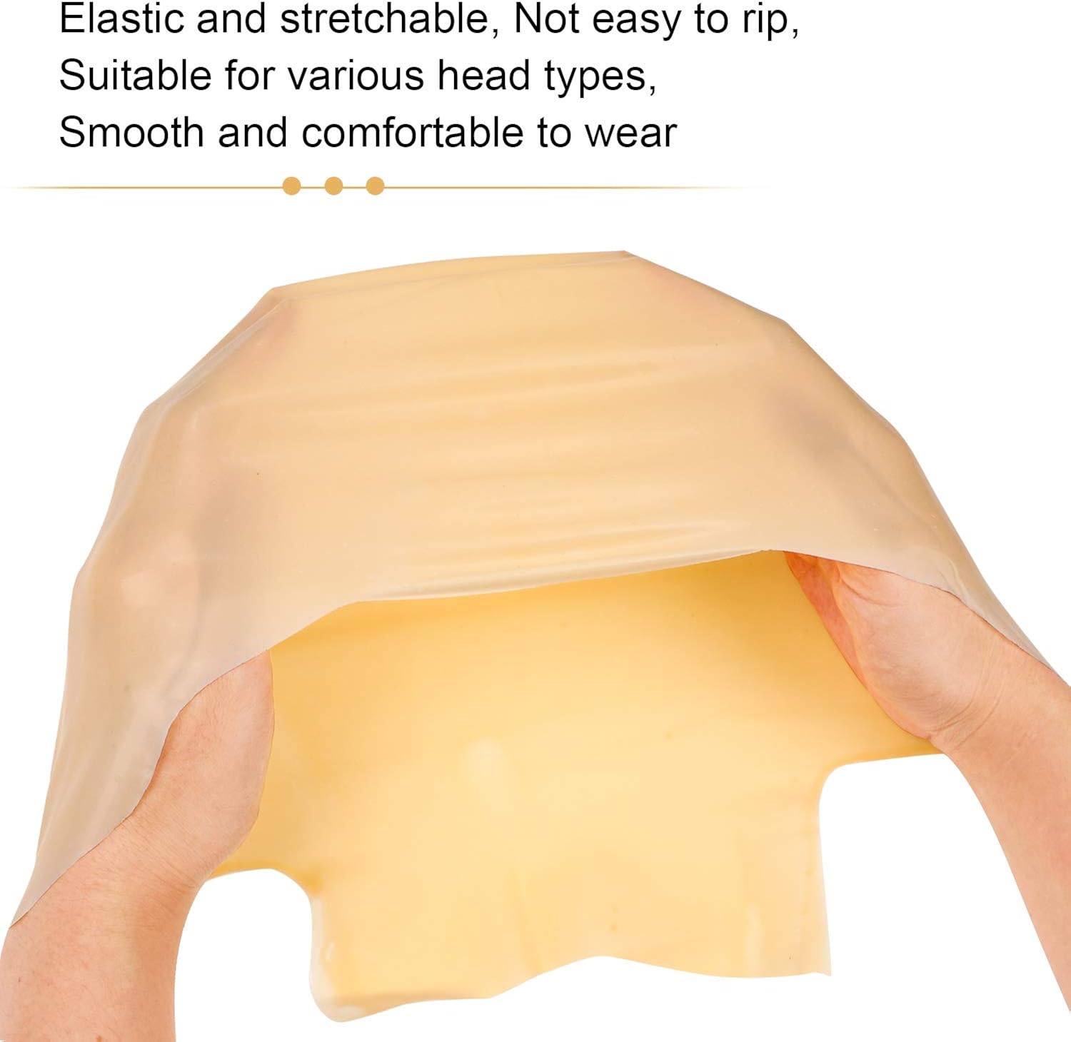 2 Pieces Bald Cap Makeup Latex Bald Head Wig Cap Bald Hat Makeup